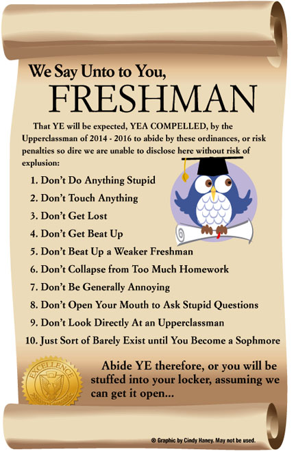 Starting High School: Advice for the Incoming Freshman